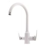 شیر-ظرفشویی-باران-سفید-کروم