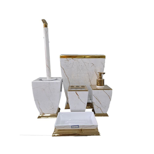 سرویس ست ۵ پارچه هارمونی مدل آوا طرح سنگ