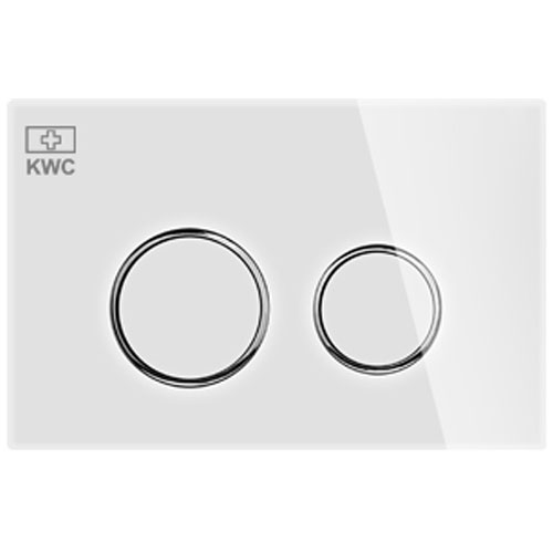 کلید فلاش تانک سفید دایره KWC
