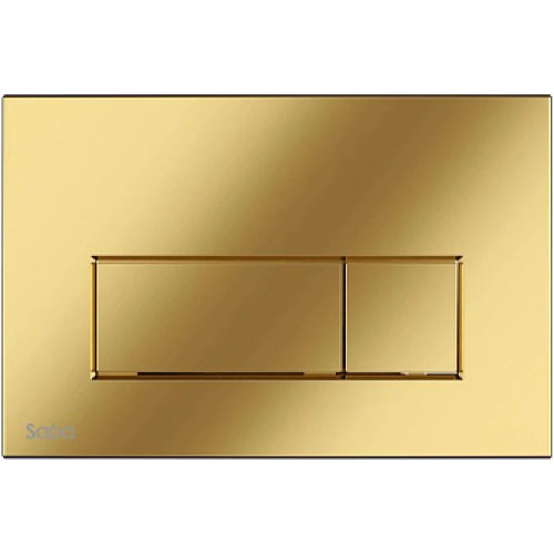 کلید فلاش تانک صبا مدل ماربل طلایی براق